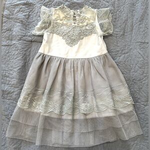 Mon Amie Harlow Lace Toddler Dress (4T)